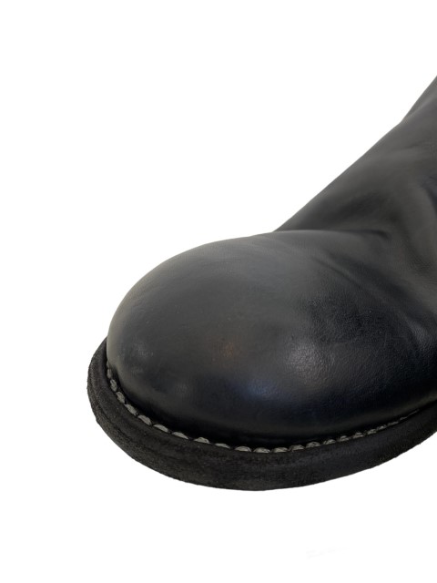 GUIDI-グイディ 988 BACK ZIP MID BOOTS BLACK